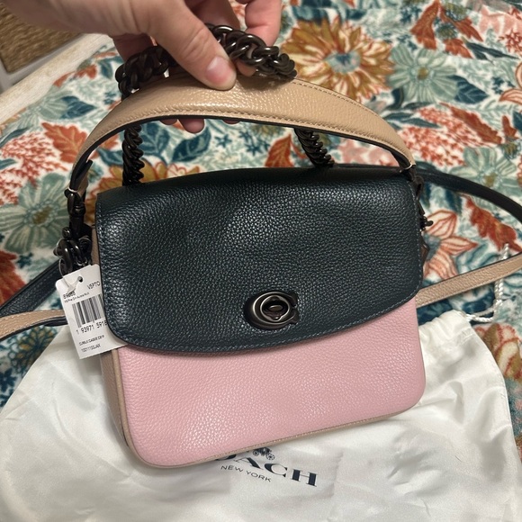 HTF Coach Cassie Crossbody Leather Bag Colorblock NWT - Picture 2 of 6